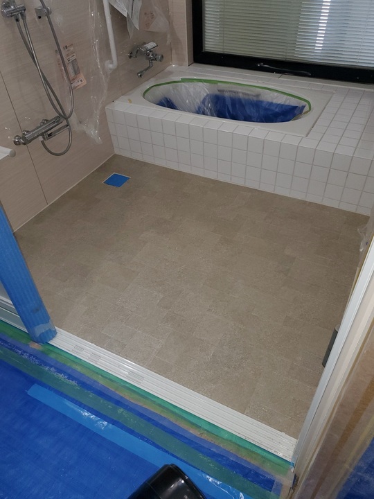 東リ バスナフローレ 浴室 浴場 シート 床材 バスナリアルデザイン お風呂 東リ 浴室用床シート バスナリアルデザイン テラゾー | DIYショップRESTA